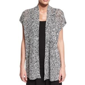 Eileen Fisher organic melange twist Open cardigan